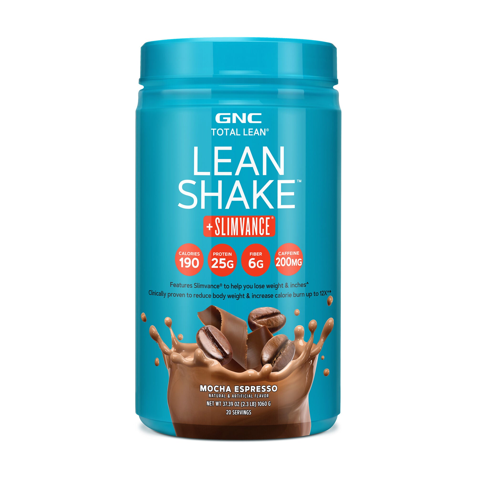 GNC Total Lean Shake + Slimvance Stim Healthy - Mocha Espresso (20 Servings) 2.3 lbs.